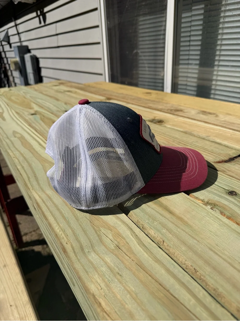 Chevrolet Trucker Hat - Burgundy, Navy & White